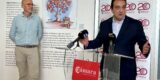 José Valle y Miguel Cabrera en la Exposición en la Cámara de Comercio