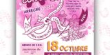 Cartel oficial de la décima edición de Caminamos con el Cáncer en Arrecife y el 25 aniversario de AFOL.
