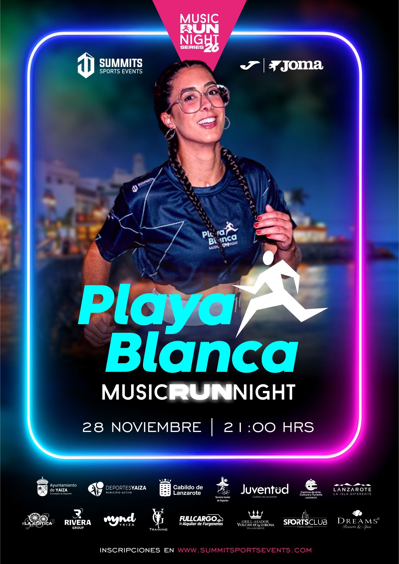 Cartel Playa Blanca Music Run Night 2026.