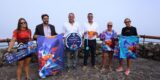 Presentación de la Travesía a Nado El Río en el Mirador del Río con las autoridades insulares.
