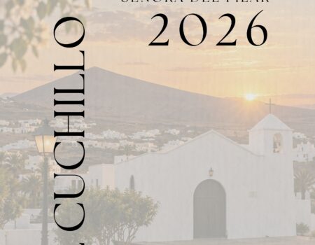 Cartel oficial de las Fiestas del Pilar en El Cuchillo 2026.
