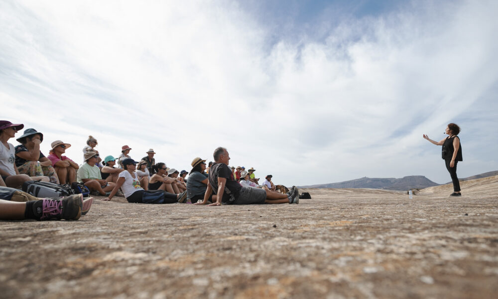 Artistas internacionales participantes en el Festival Palabras al Vuelo en Lanzarote.