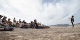 Artistas internacionales participantes en el Festival Palabras al Vuelo en Lanzarote.