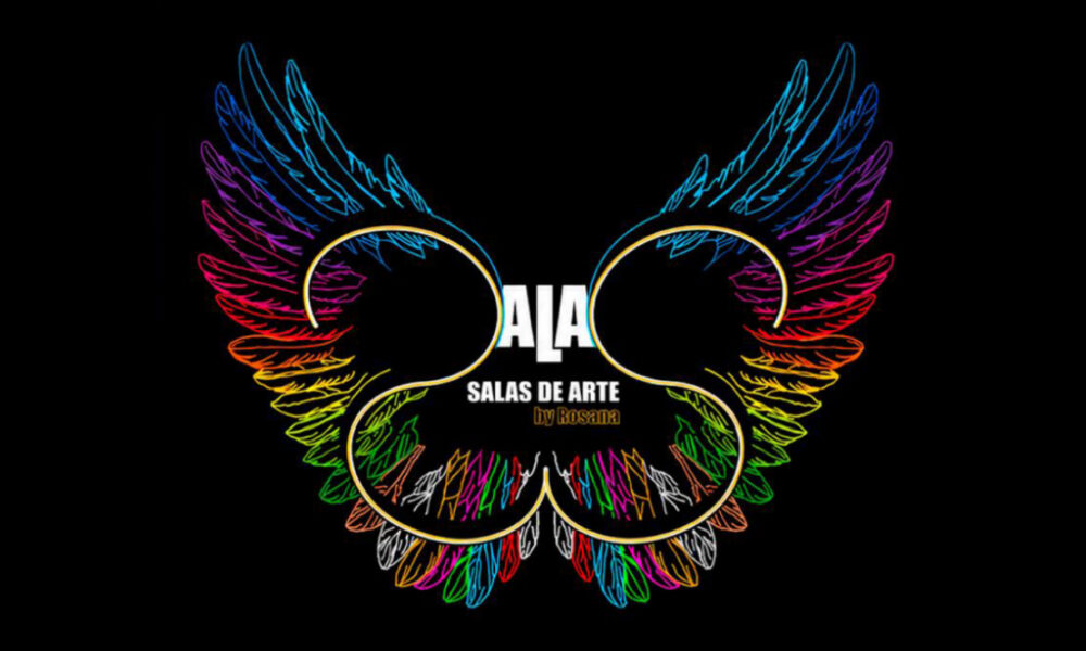 Cartel oficial de la exposición Las salas de arte by Rosana en La Casa Amarilla.