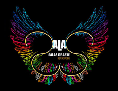 Cartel oficial de la exposición Las salas de arte by Rosana en La Casa Amarilla.