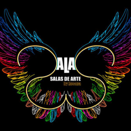 Cartel oficial de la exposición Las salas de arte by Rosana en La Casa Amarilla.