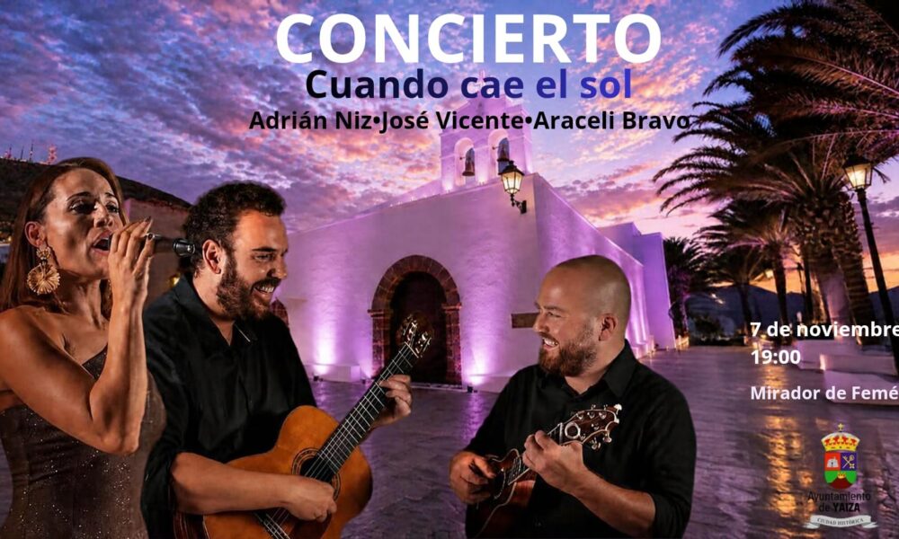 Cartel con la programación de la agenda cultural de noviembre Yaiza.