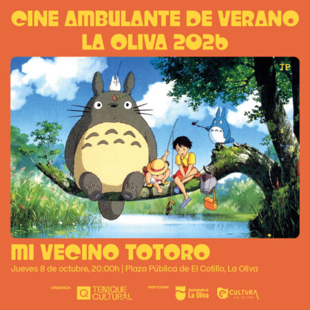 Proyección de Mi vecino Totoro en el Cine Ambulante de Verano.