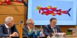 El artista Domingo de Famara durante su discurso de ingreso en la Academia de Ciencias de Lanzarote.