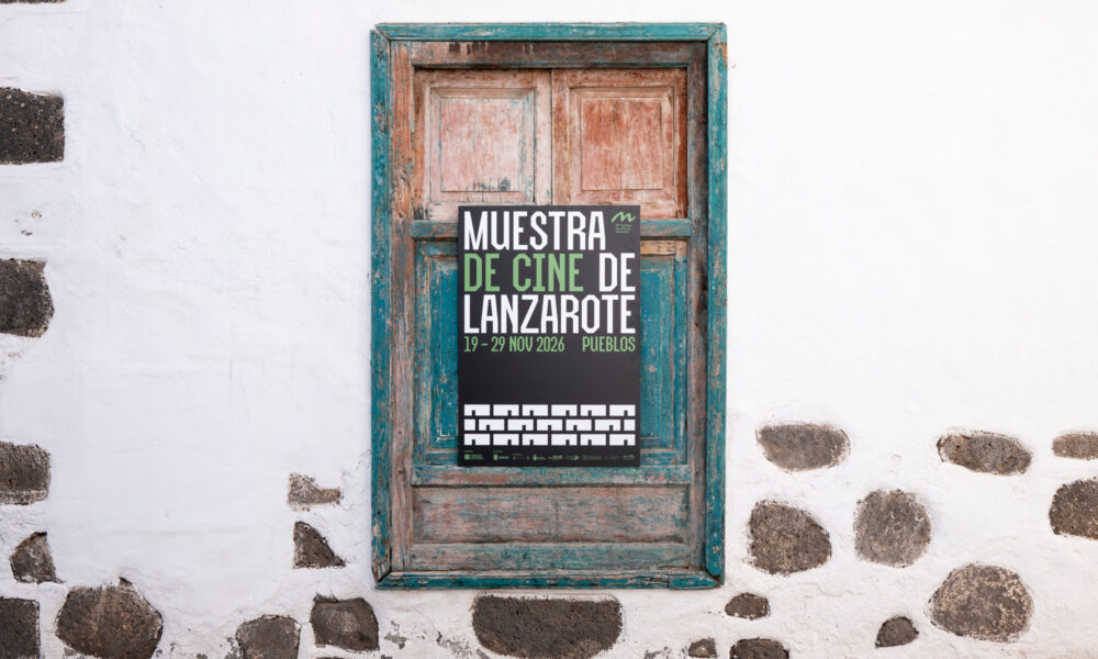 Cartel oficial con la temática de la 16ª Muestra de Cine de Lanzarote.
