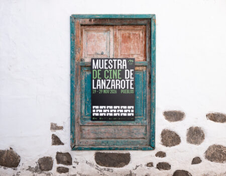 Cartel oficial con la temática de la 16ª Muestra de Cine de Lanzarote.