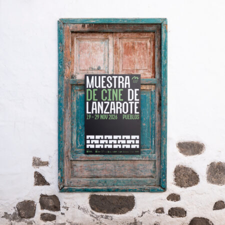 Cartel oficial con la temática de la 16ª Muestra de Cine de Lanzarote.