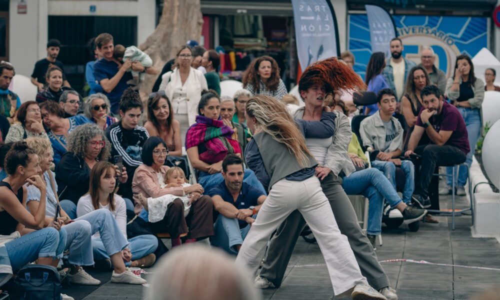 Espectáculo de danza contemporánea en el Festival Traslación celebrado en Arrecife.