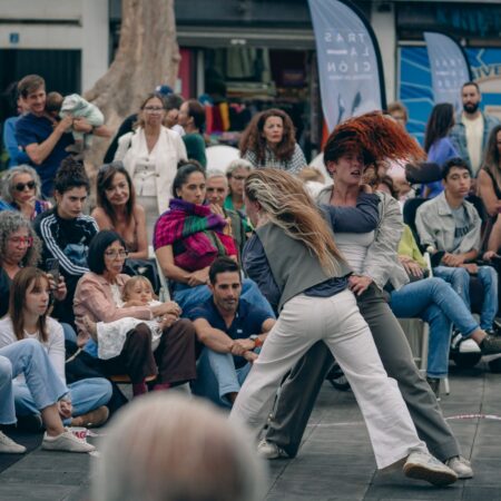 Espectáculo de danza contemporánea en el Festival Traslación celebrado en Arrecife.