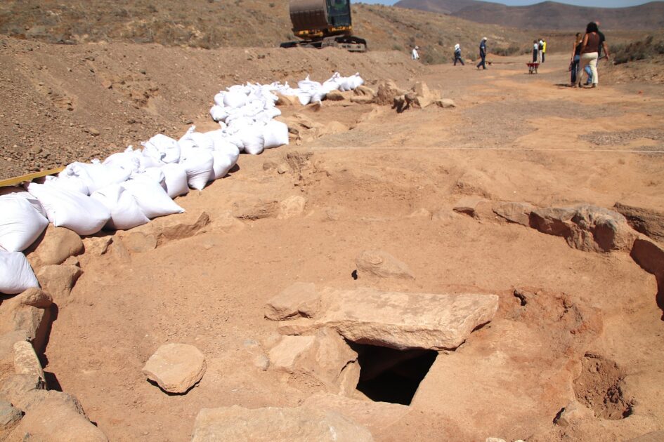 Imagen de la séptima campaña de intervención arqueológica en el yacimiento de San Marcial del Rubicón, situado en el sur de Lanzarote.