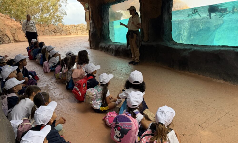 Profesorado descubriendo los nuevos proyectos educativos ambientales de Rancho Texas Park.