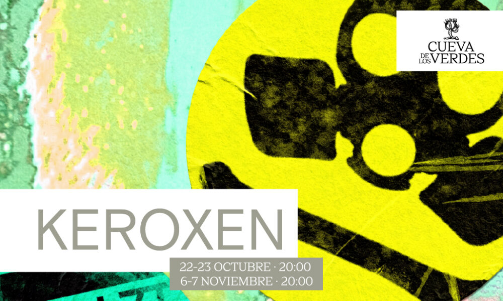 Cartel promocional del festival Keroxen Lanzarote 2026 en la Cueva de los Verdes.