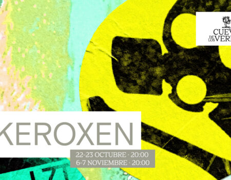 Cartel promocional del festival Keroxen Lanzarote 2026 en la Cueva de los Verdes.