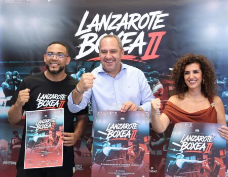 Presentación de la velada Lanzarote Boxea en el Terrero Heraclio Niz.