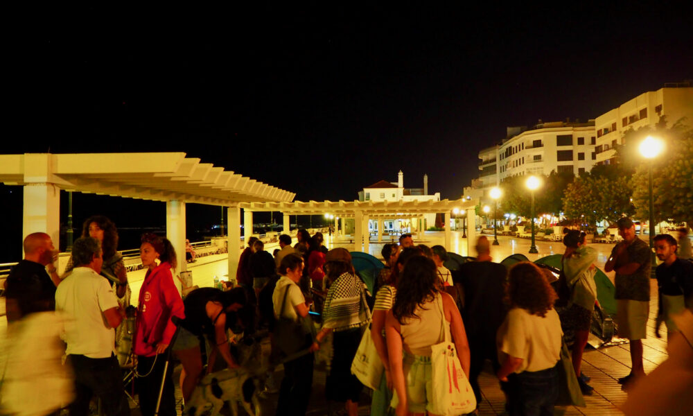 Protesta pacífica de la Asamblea por la Vivienda en Lanzarote.