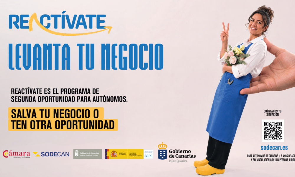Asesoramiento gratuito del programa REACTÍVATE autónomos Lanzarote.