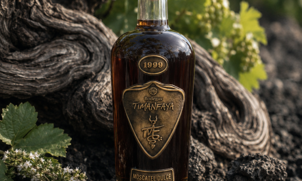 Botella de Timanfaya Dulce Selección 1999
