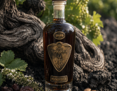 Botella de Timanfaya Dulce Selección 1999