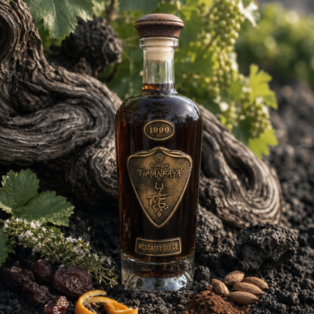 Botella de Timanfaya Dulce Selección 1999