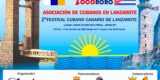 Artistas actuando durante el Festival Cultural Cubano-Canario en Arrecife.