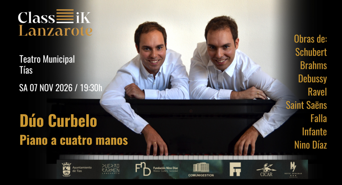 Concierto del Dúo Curbelo en la agenda de la Fundación Nino Díaz